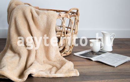 SILKY pléd takaró bézs C06 enteriőr