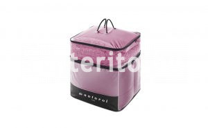 Ágytakaró pléd párna szürke/rózsaszín készlet táska